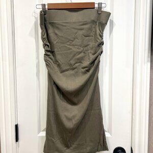 Michael Stars Reyna Ruched Midi Skirt - Army Green